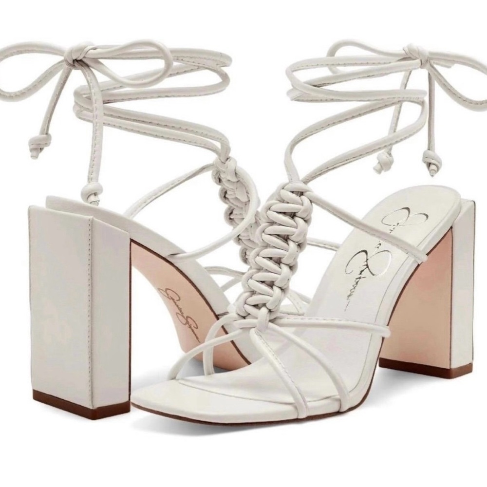 Jessica Simpson Women’s Slip On Leather Dress Shoes Sandals